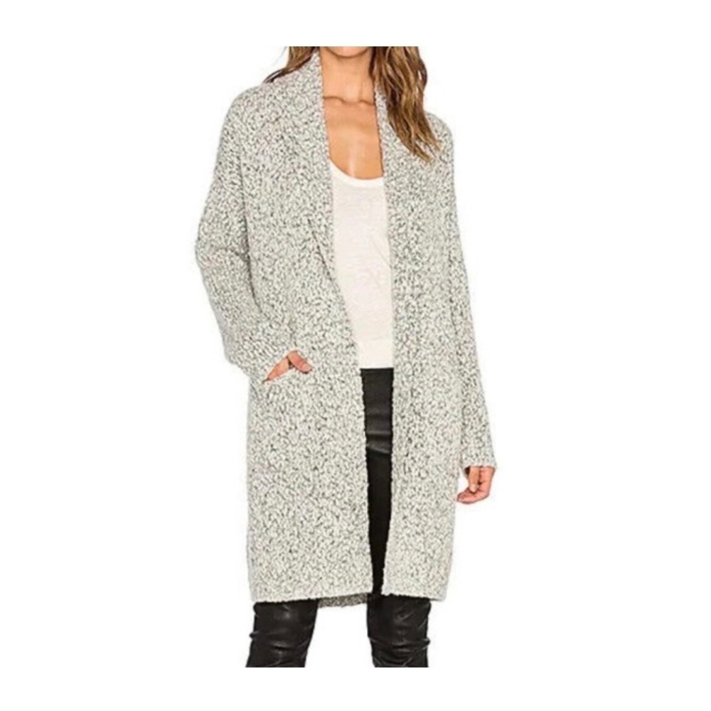 RR Vince Shawl Collar Car Coat‎ - Merino Wool Blend Gray Sz XS/S